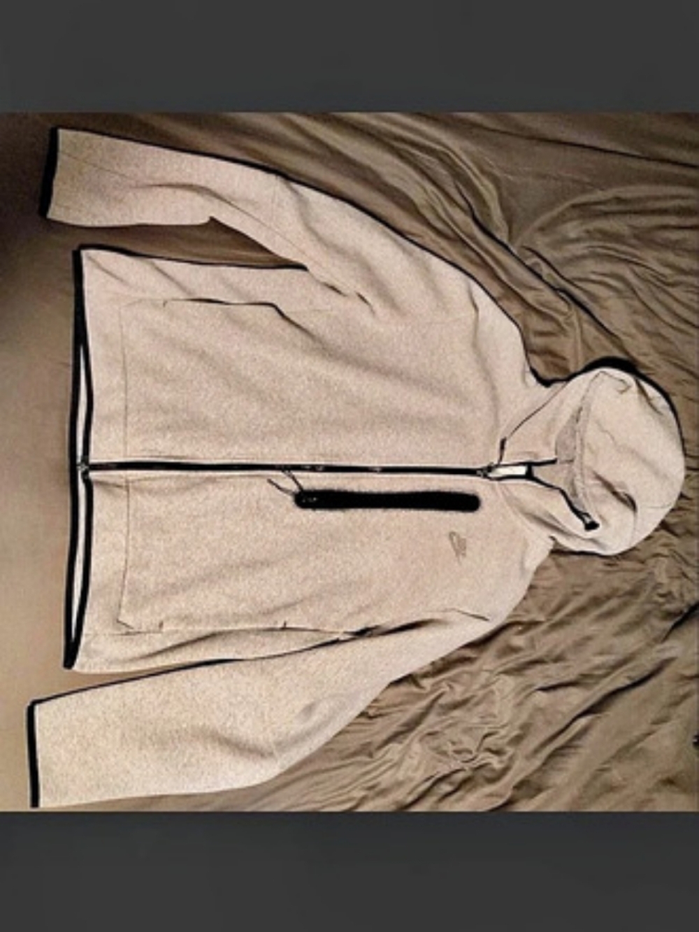 Nike Therma-FIT Full-Zip Fitness Hoodie Gray